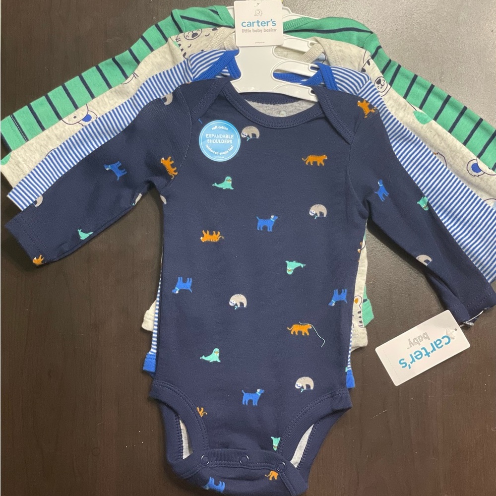 Carter 4 Piece 3 month long sleeve Bodysuit